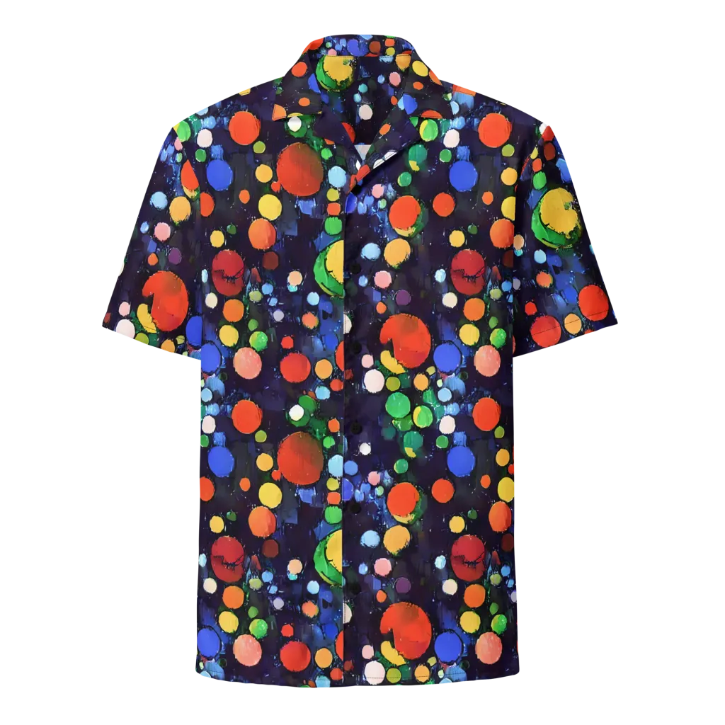 Painted Planetarium on Button Shirt — Front
