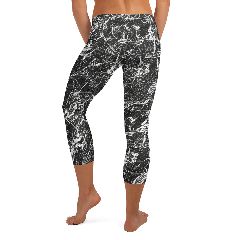 Ink Voltage on Capri Leggings — Back