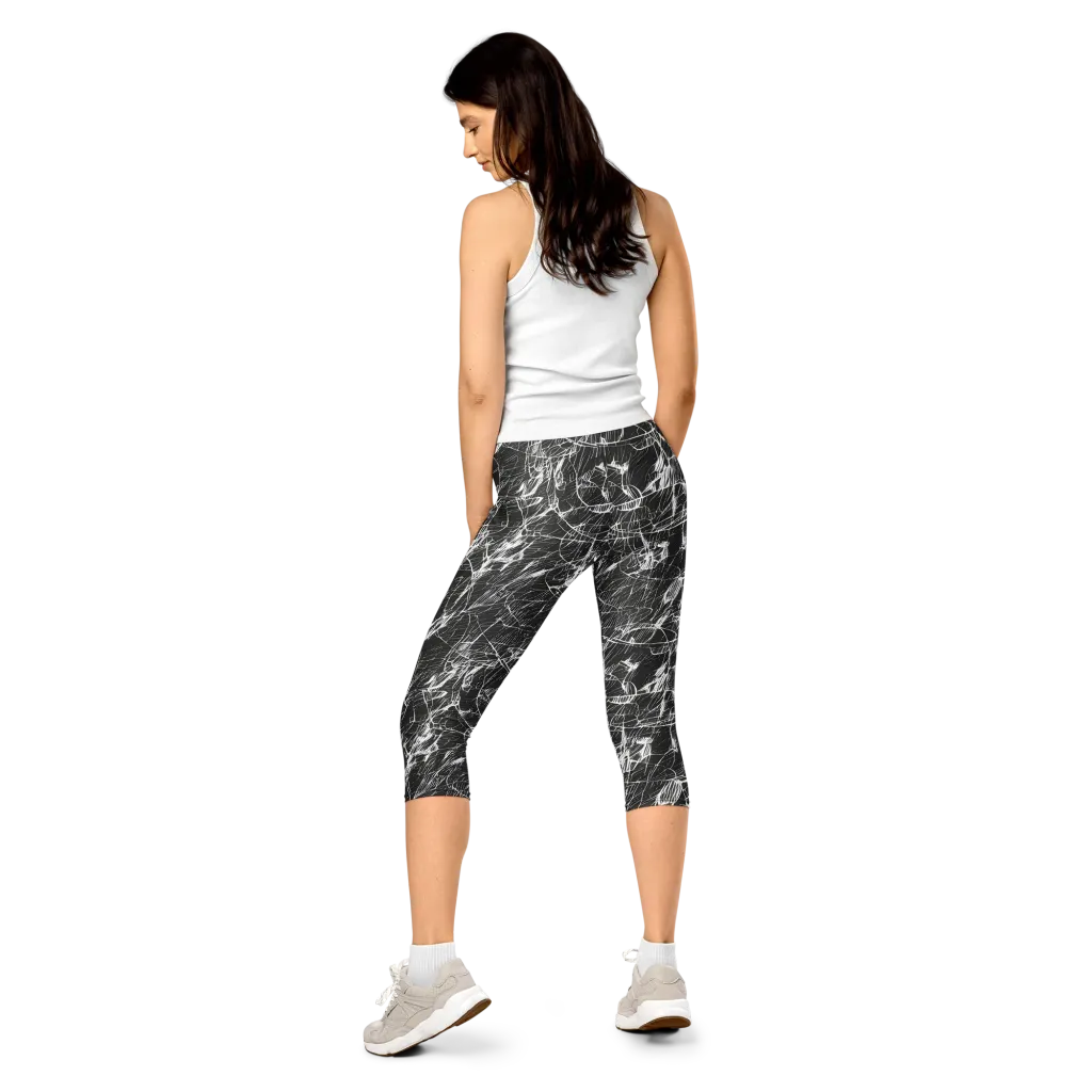 Ink Voltage on Capri Leggings — Back