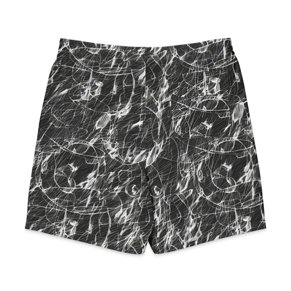 Ink Voltage on Men's Board Shorts — Back