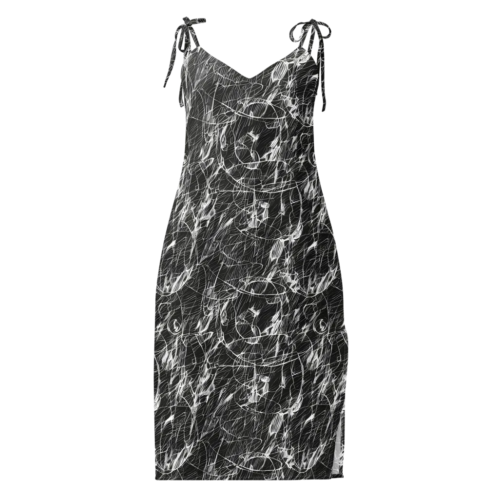 Ink Voltage on Slip Dress — Front