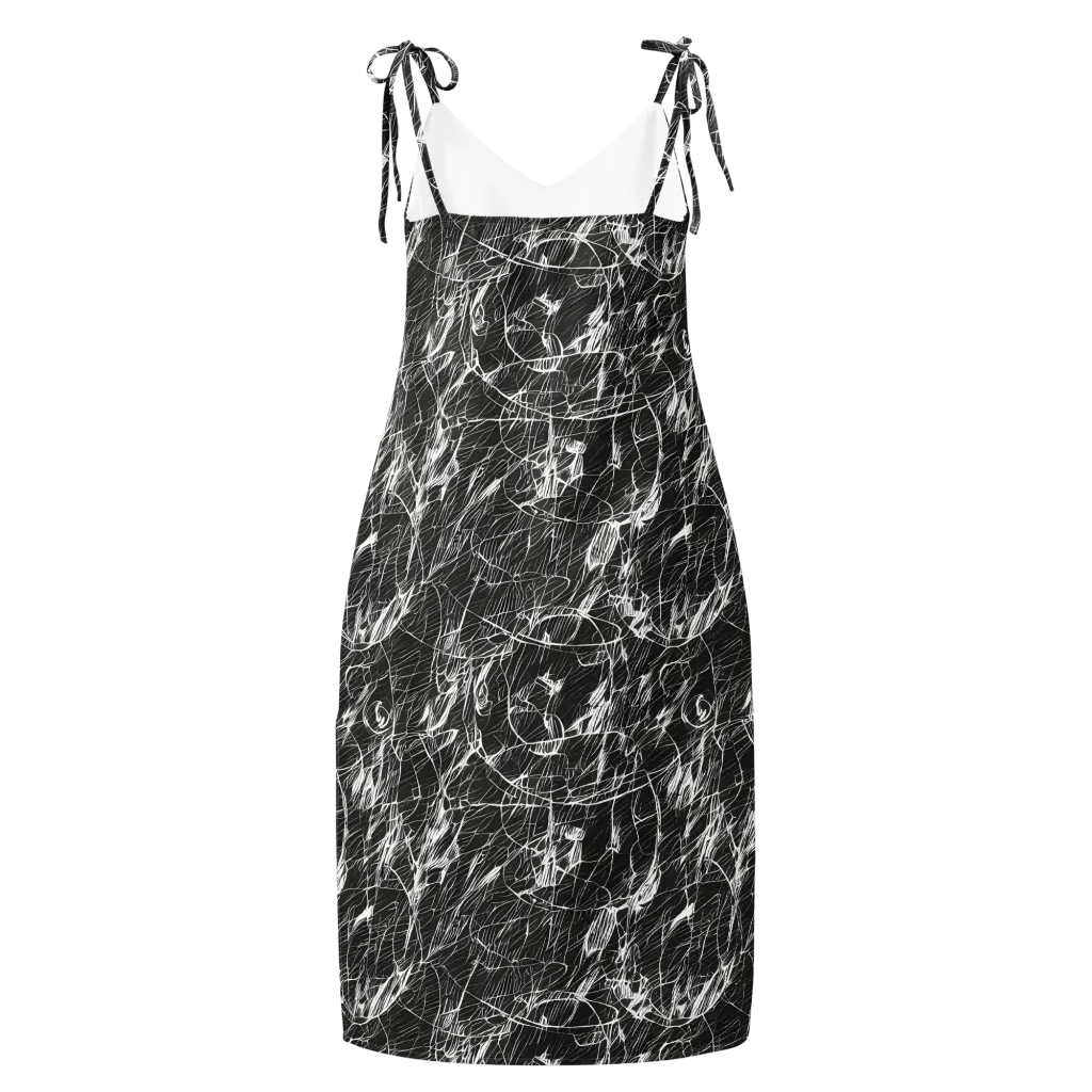 Ink Voltage on Slip Dress — Back