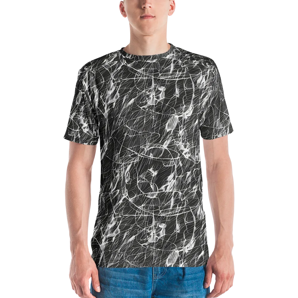 Ink Voltage on Men's Crew Neck T-Shirt — Front
