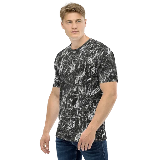 Ink Voltage on a Men's Crew Neck T-Shirt