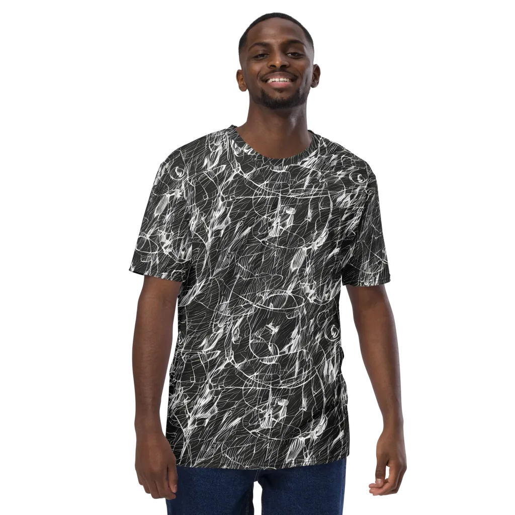 Ink Voltage on Men's Crew Neck T-Shirt — Front
