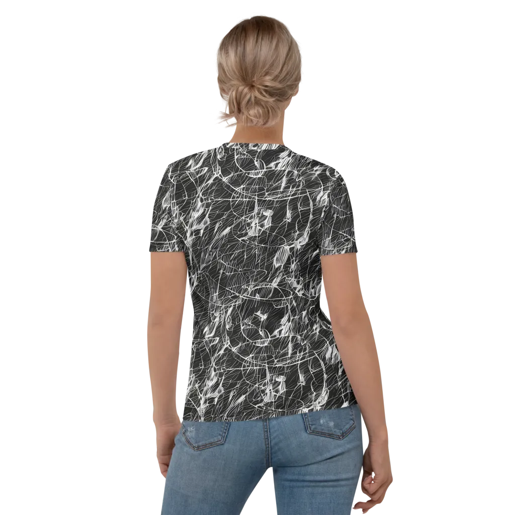 Ink Voltage on Women's Crew Neck T-Shirt — Back