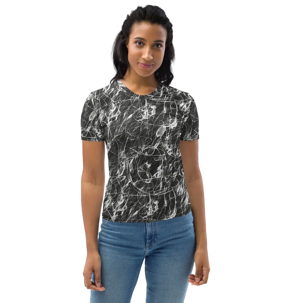 Ink Voltage on Women's Crew Neck T-Shirt — Front