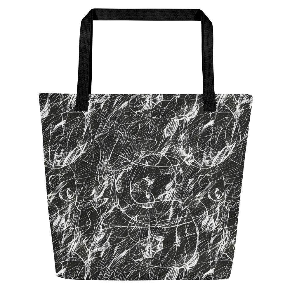 Ink Voltage on Large Tote Bag W/ Pocket — Front