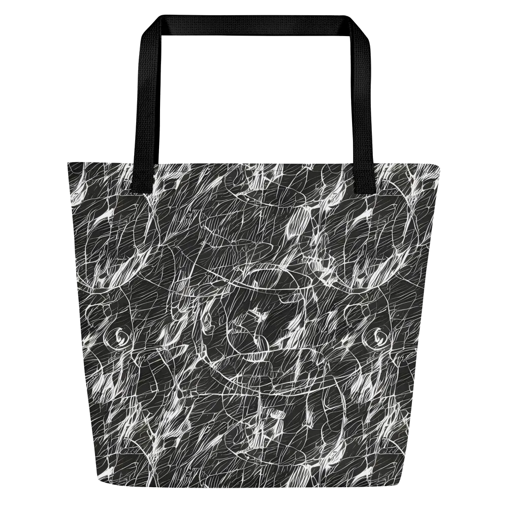Ink Voltage on Large Tote Bag W/ Pocket — Front