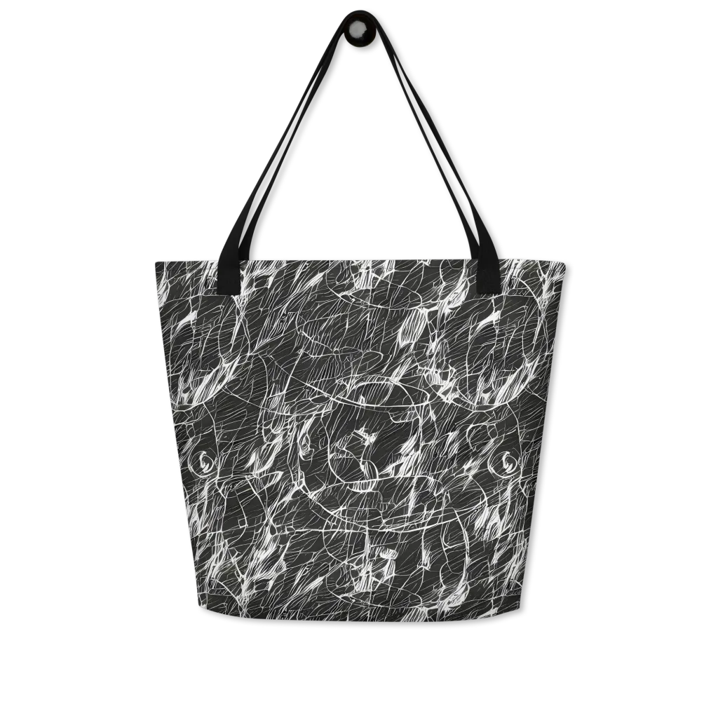 Ink Voltage on Large Tote Bag W/ Pocket — Front