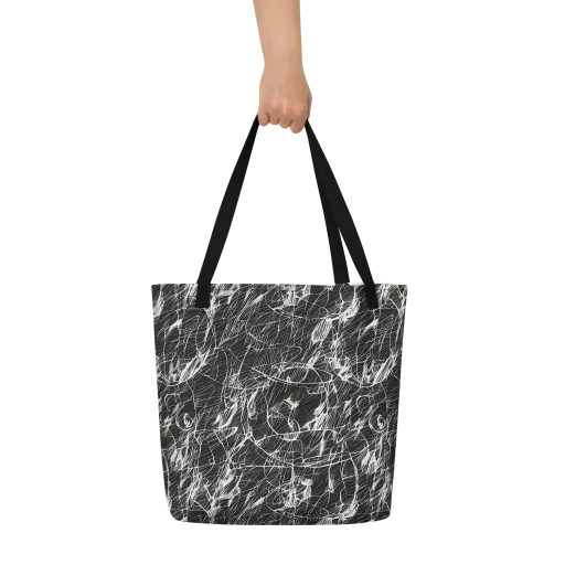 Ink Voltage on a Large Tote Bag W/ Pocket