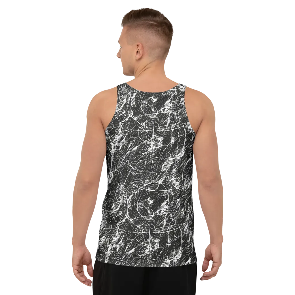 Ink Voltage on Men's Tank Top — Back