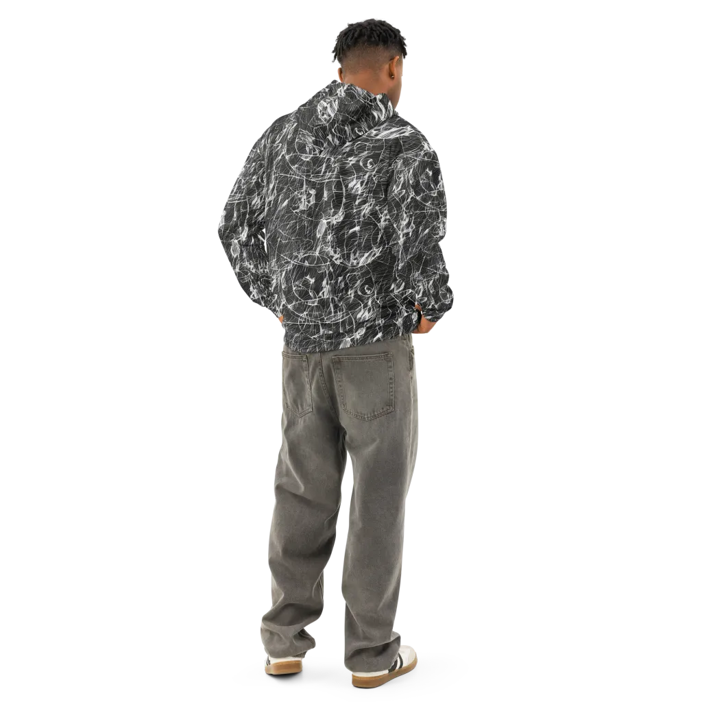 Ink Voltage on Cotton Hoodie — Back