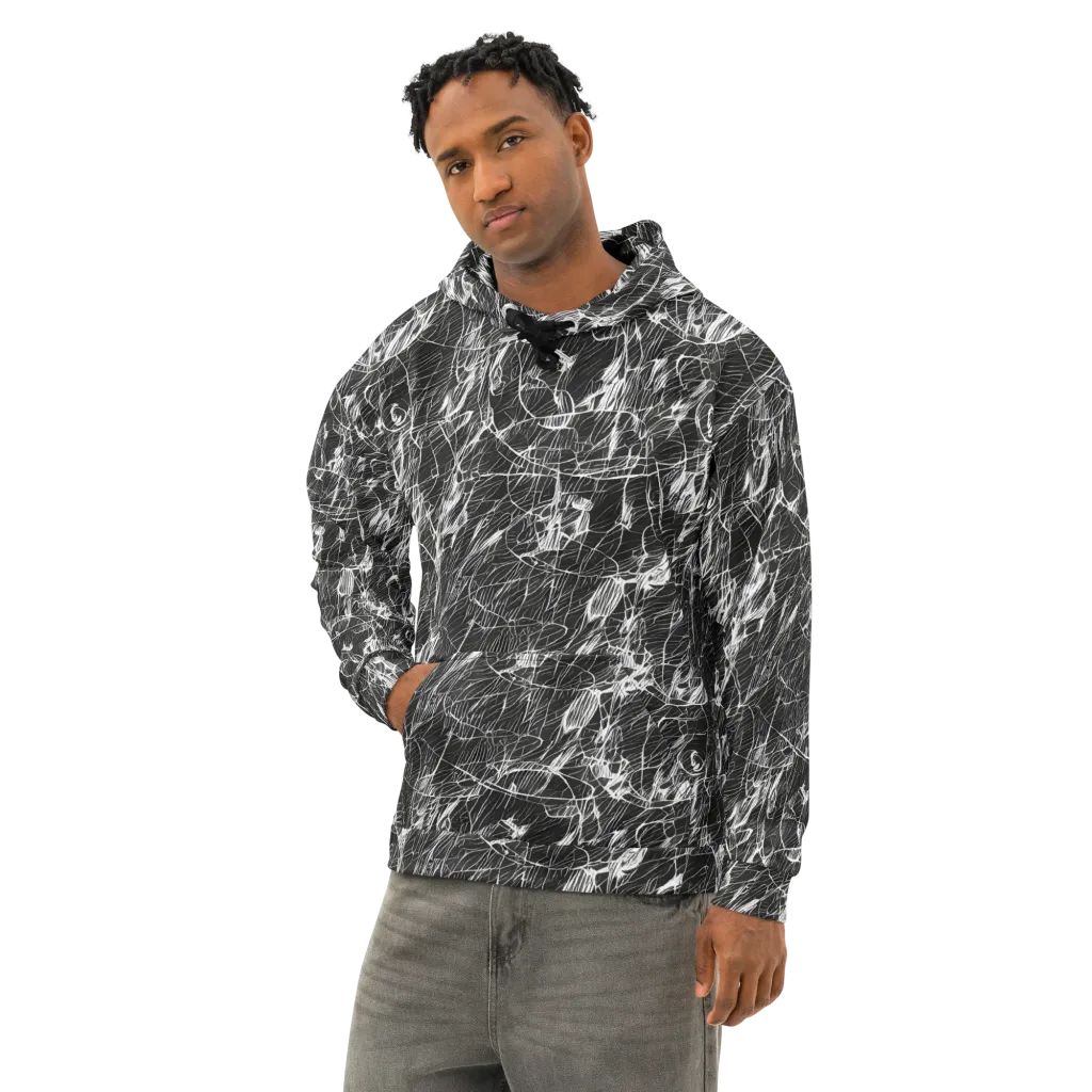 Ink Voltage on Cotton Hoodie — Left Front