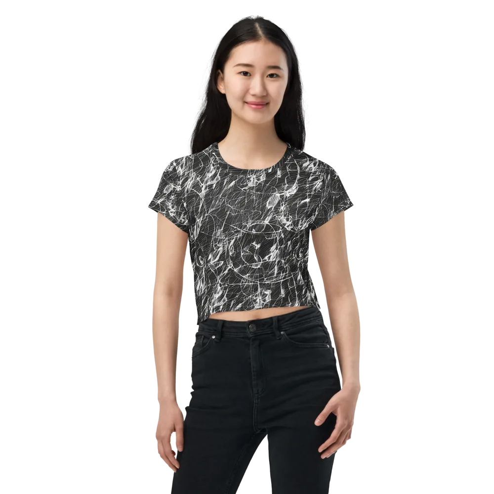 Ink Voltage on Crop Tee — Front