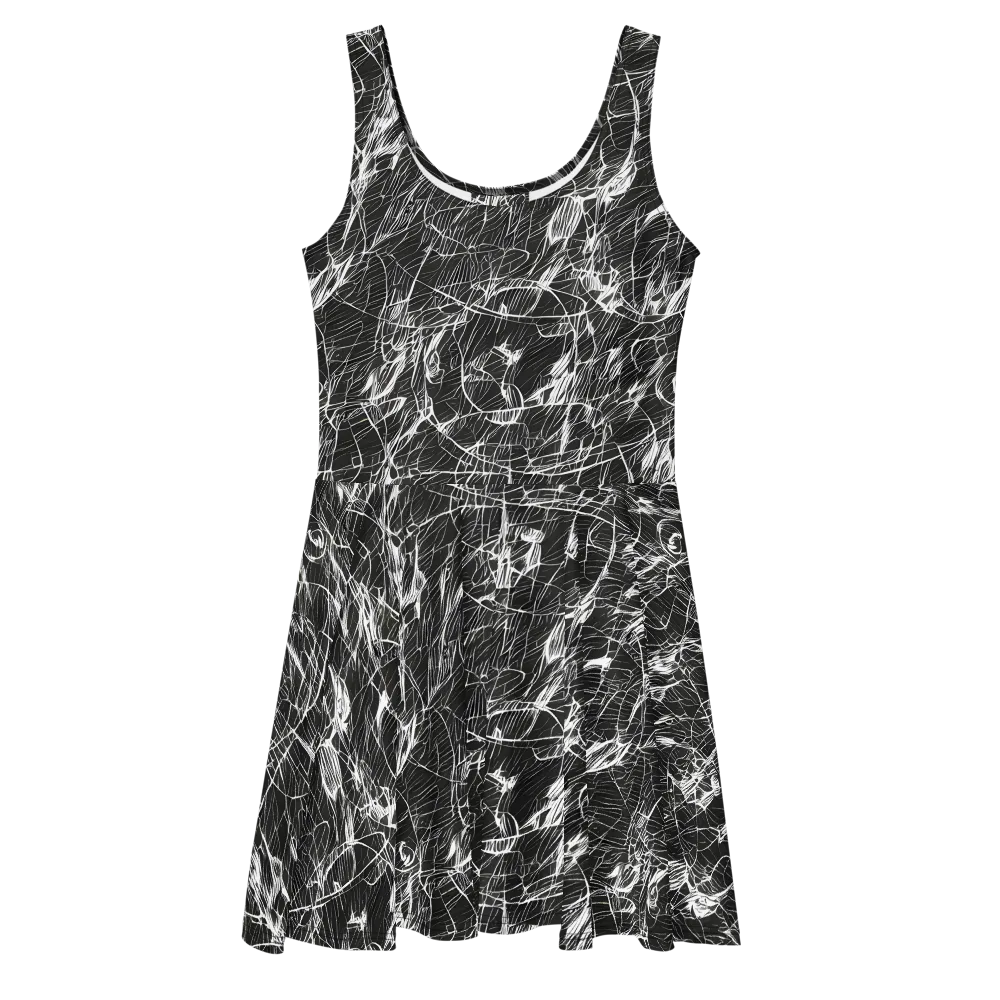 Ink Voltage on Skater Dress — Front