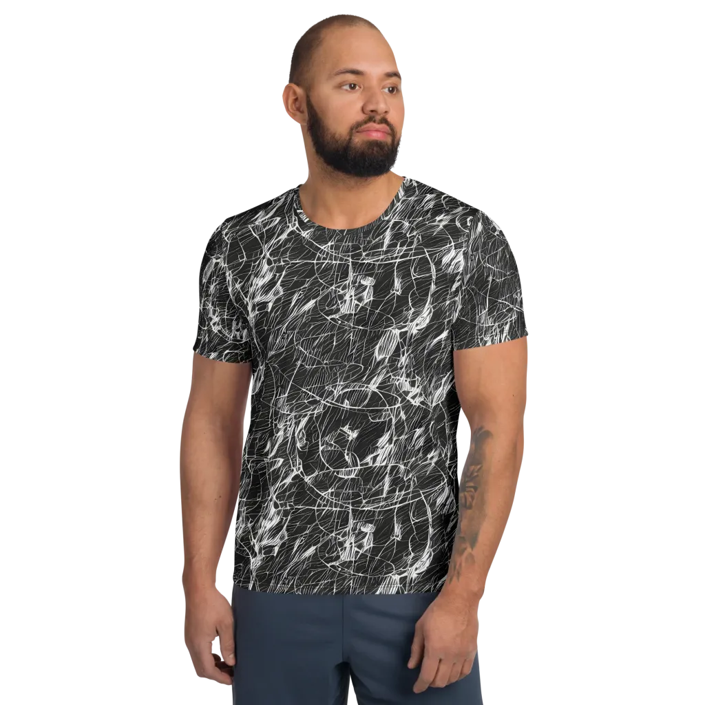 Ink Voltage on Men's Athletic T-Shirt — Front