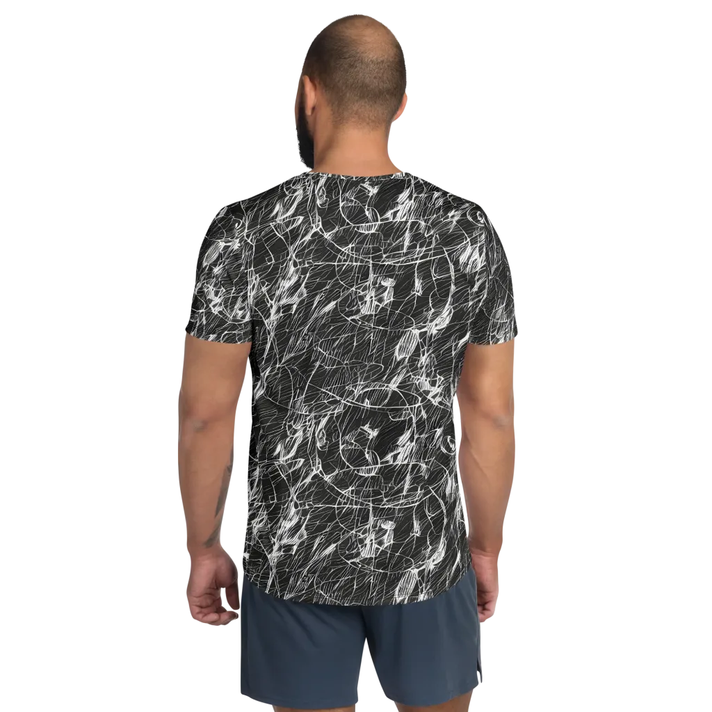 Ink Voltage on Men's Athletic T-Shirt — Back