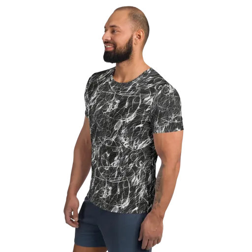 Ink Voltage on a Men's Athletic T-Shirt