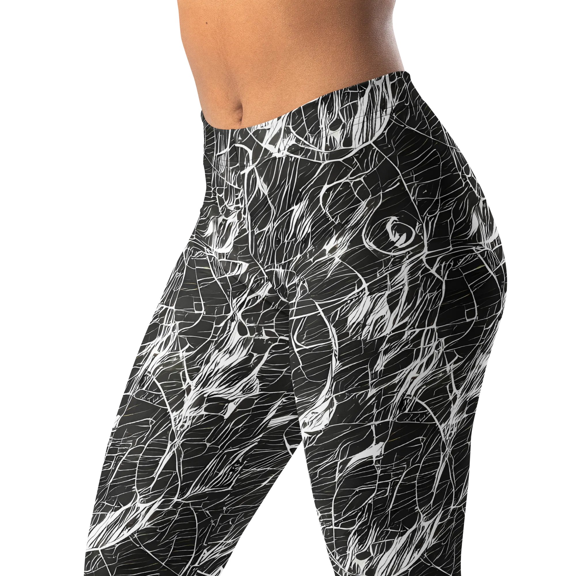 Ink Voltage on Leggings — Left Front