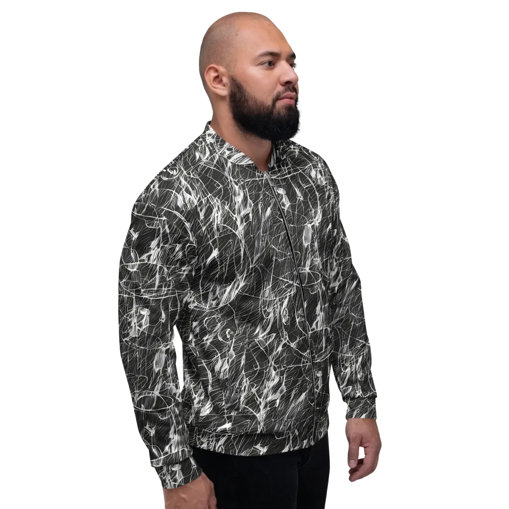 Ink Voltage on Bomber Jacket — Right