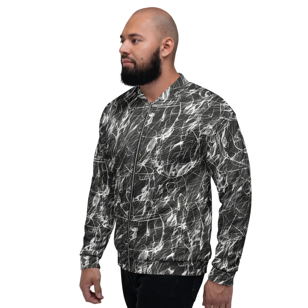Ink Voltage on Bomber Jacket — Left