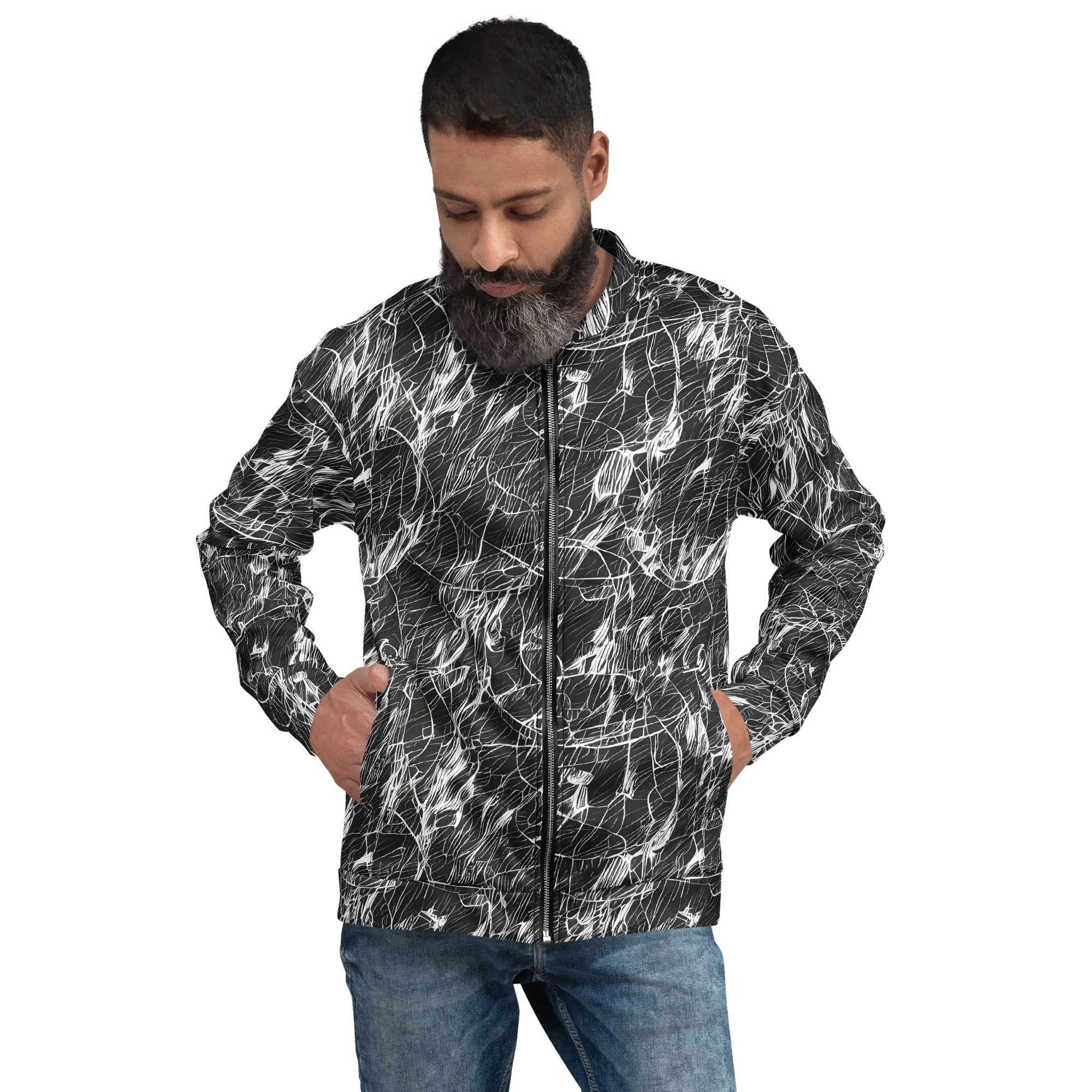 Ink Voltage on Bomber Jacket — Front