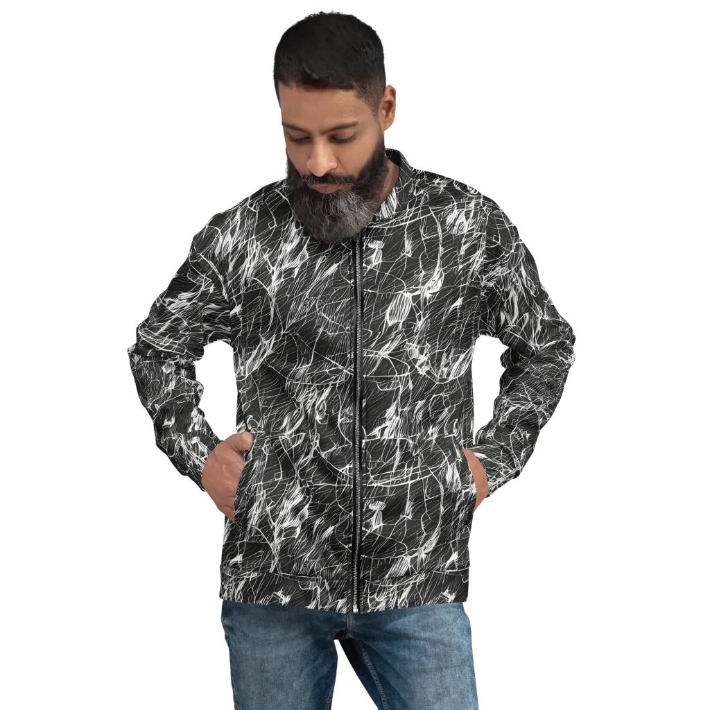 Ink Voltage on Bomber Jacket — Front