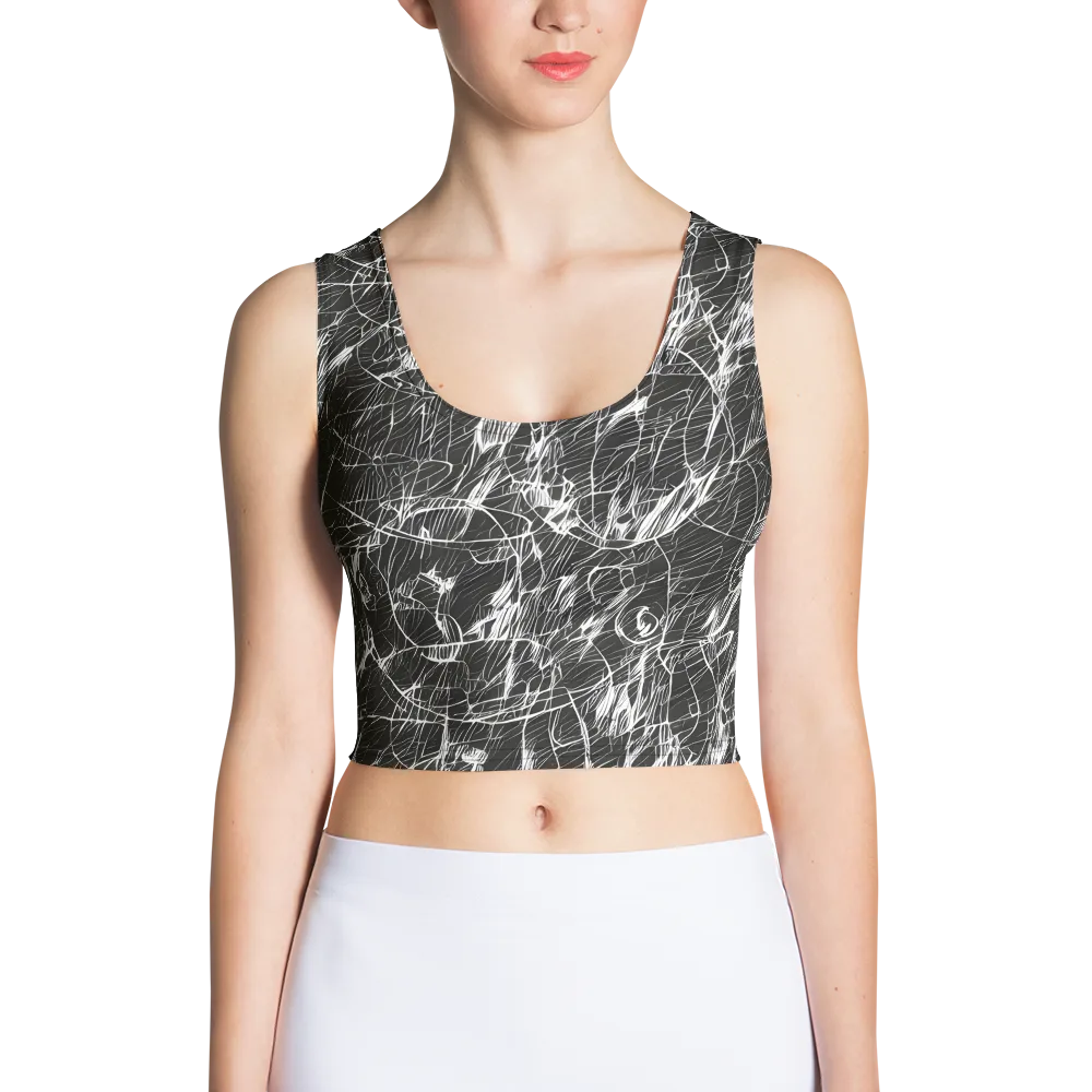 Ink Voltage on Crop Top — Front