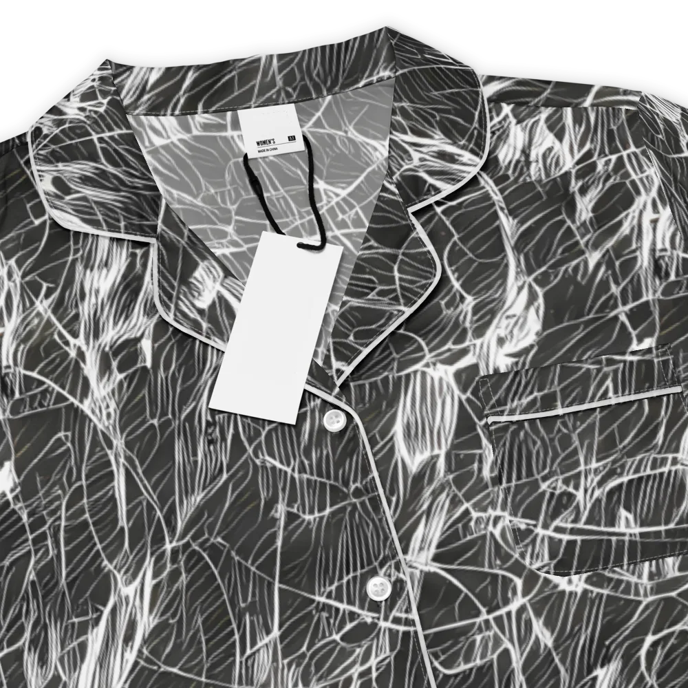 Ink Voltage on Women's Short Sleeve Pajama Top — Product details