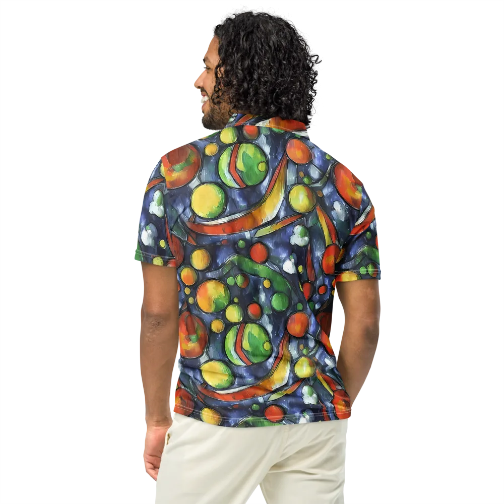 Jewel Tide on Men's Slim Fit Polo Shirt — Back