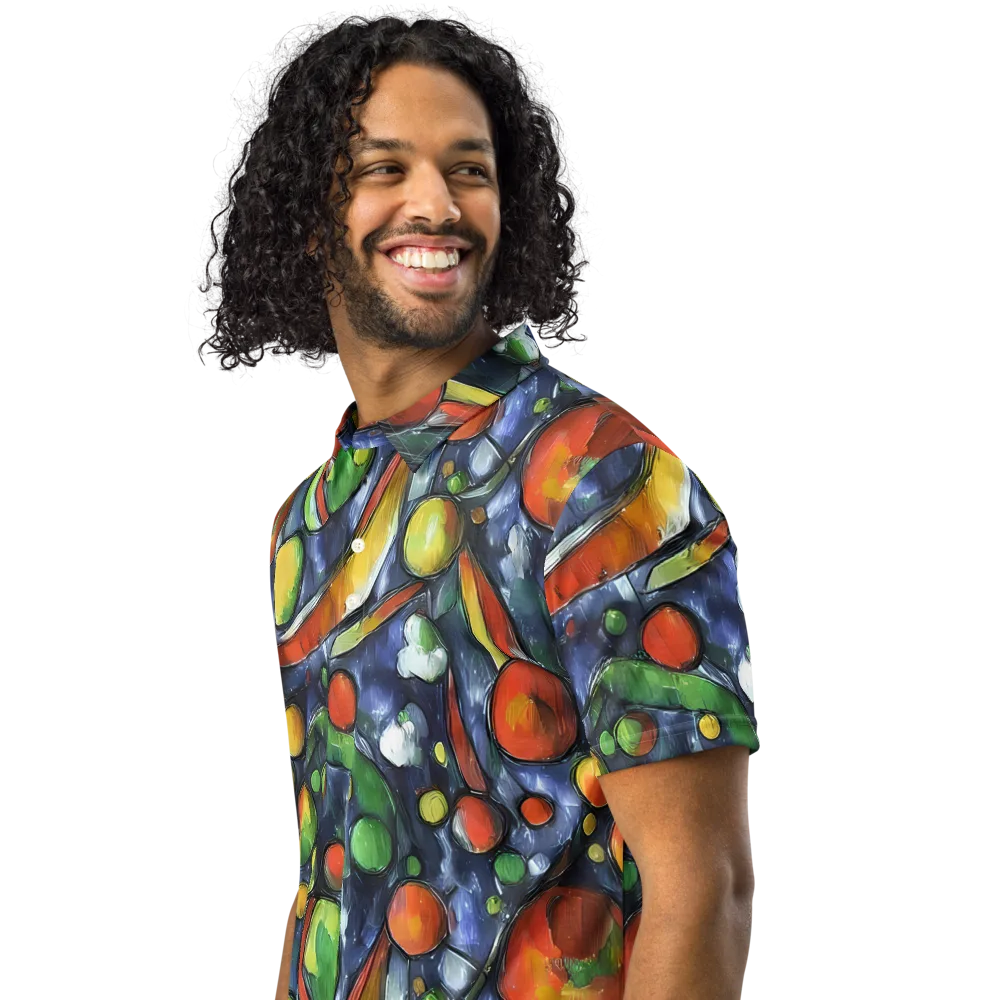 Jewel Tide on Men's Slim Fit Polo Shirt — Left Front