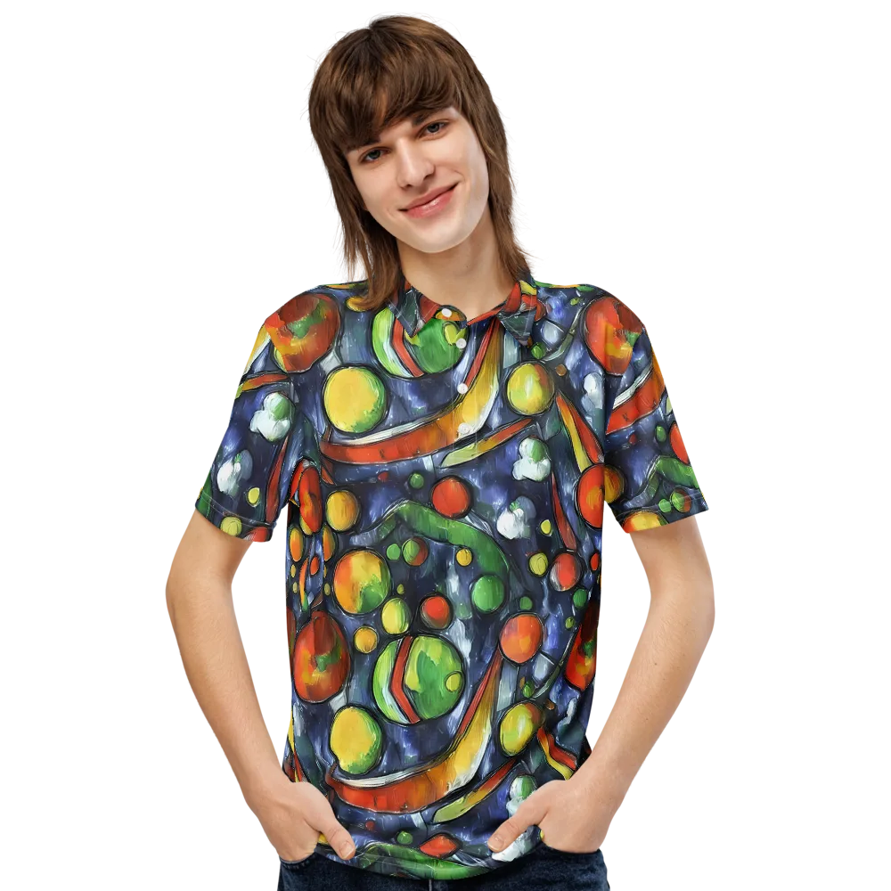 Jewel Tide on Men's Slim Fit Polo Shirt — Front