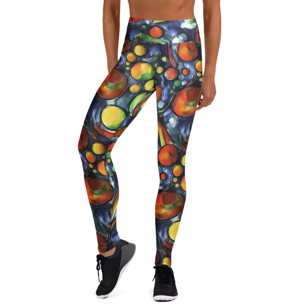 Jewel Tide on Yoga Leggings — Front