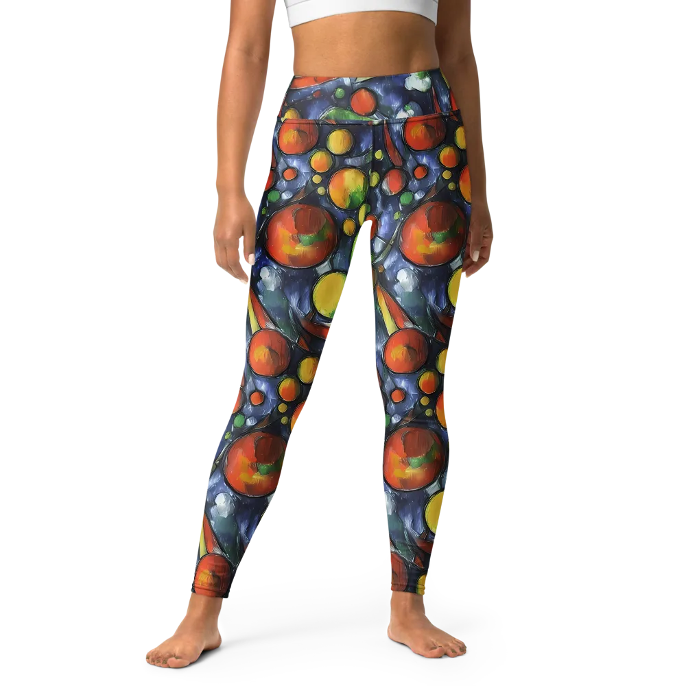 Jewel Tide on Yoga Leggings — Front