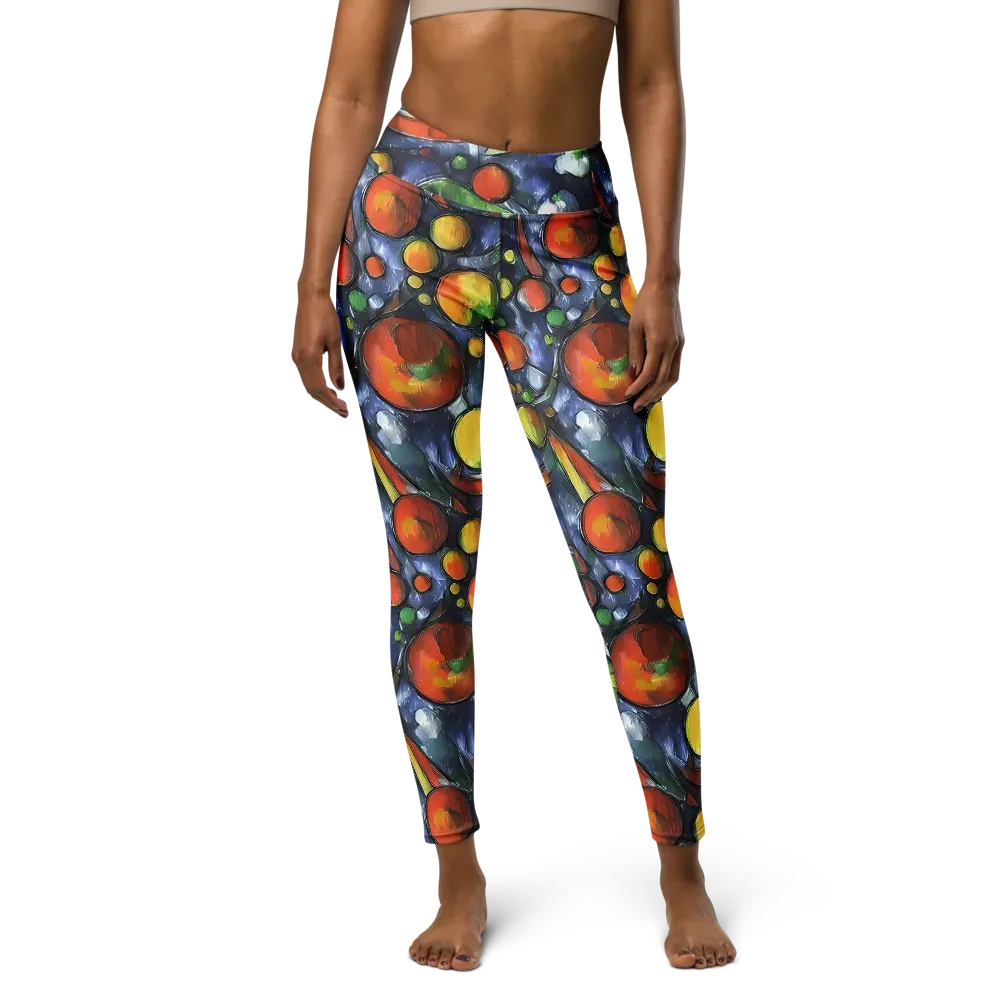 Jewel Tide on Yoga Leggings — Front