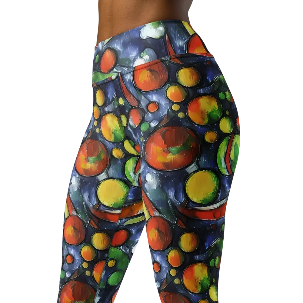 Jewel Tide on Yoga Leggings — Left Front