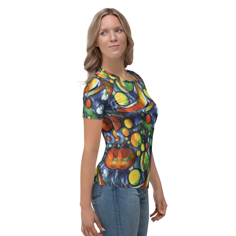 Jewel Tide on Women's Crew Neck T-Shirt — Right