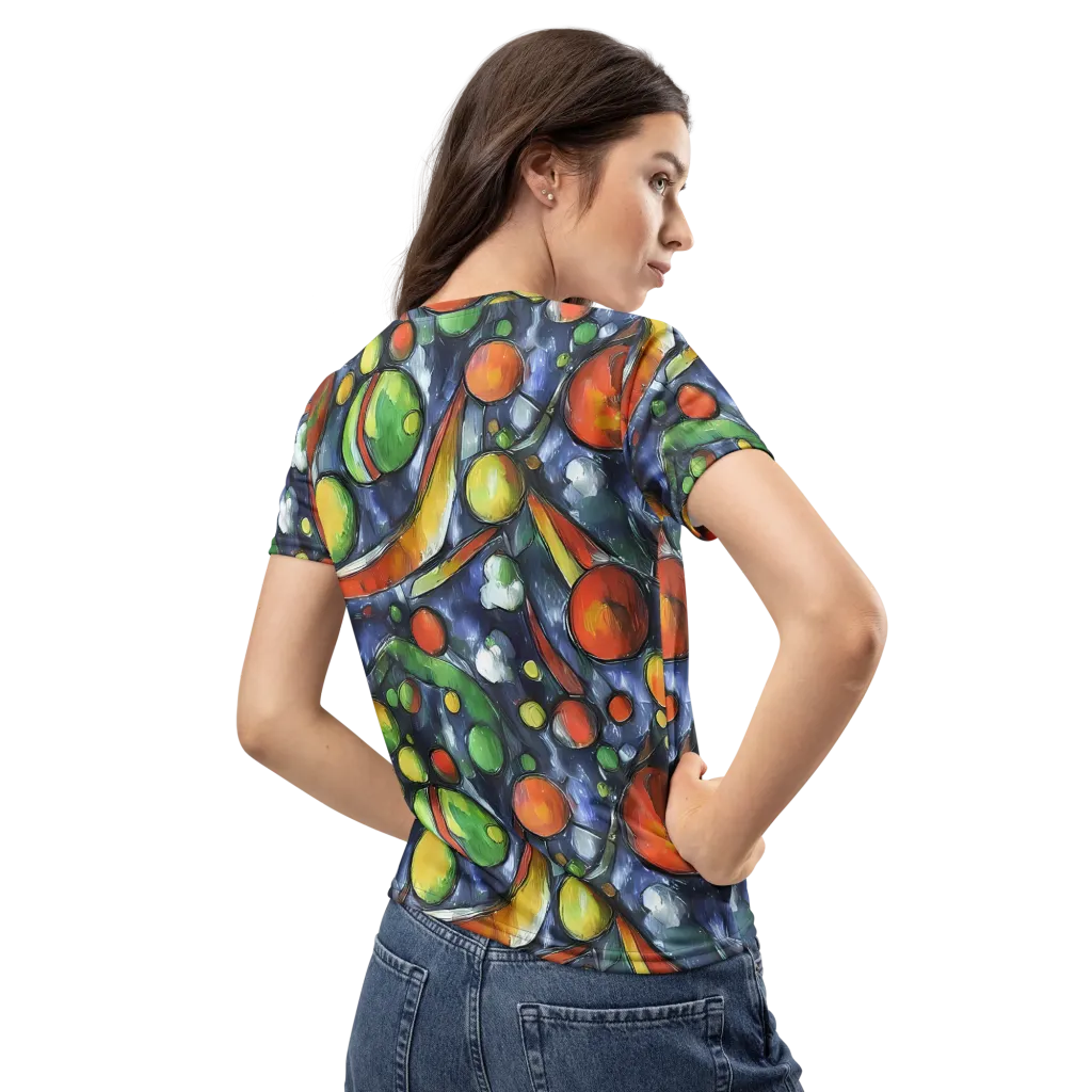 Jewel Tide on Women's Crew Neck T-Shirt — Back