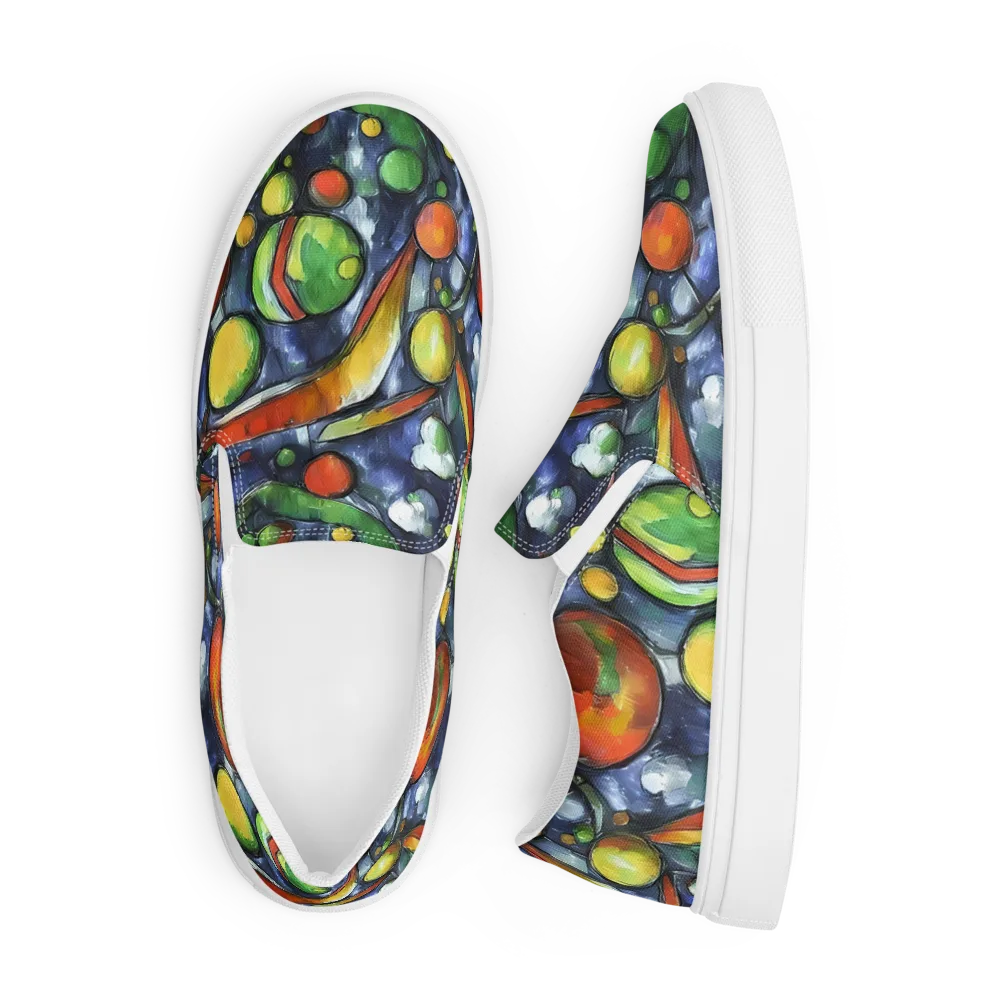 Jewel Tide on Men's Slip-On Canvas Shoes — Front
