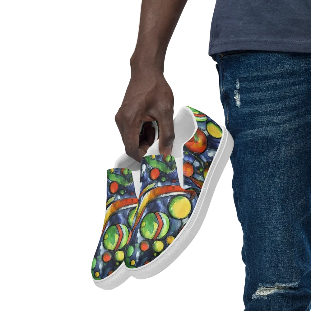 Jewel Tide on Men's Slip-On Canvas Shoes — Left Front
