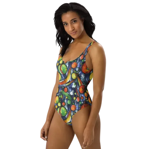 Jewel Tide on a One-Piece Swimsuit