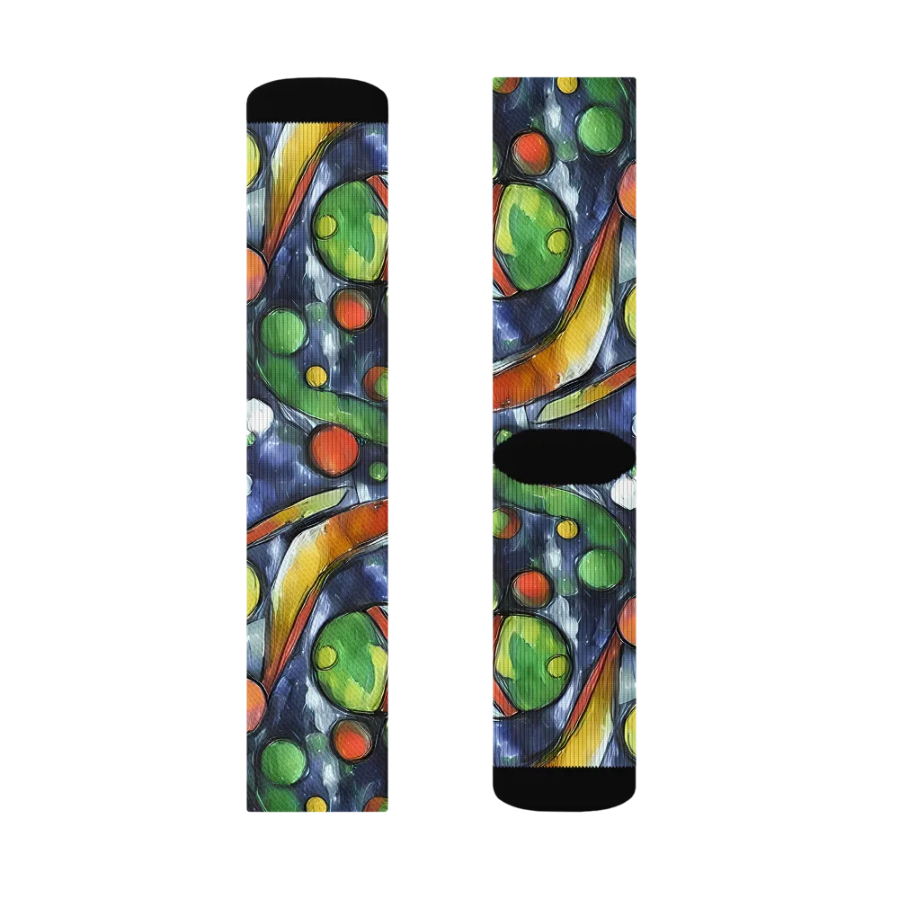 Jewel Tide on Socks — Left Sock