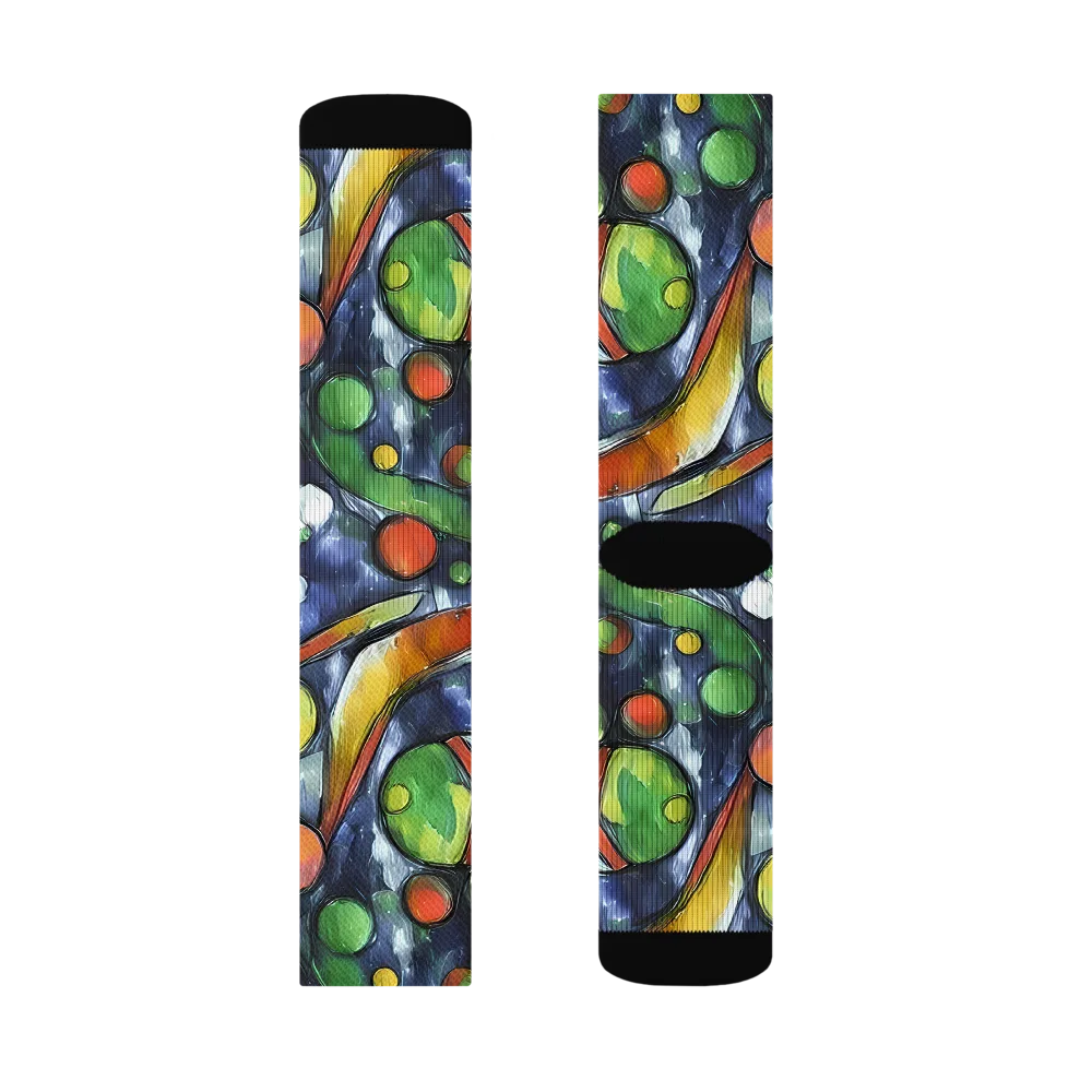 Jewel Tide on Socks — Right Sock