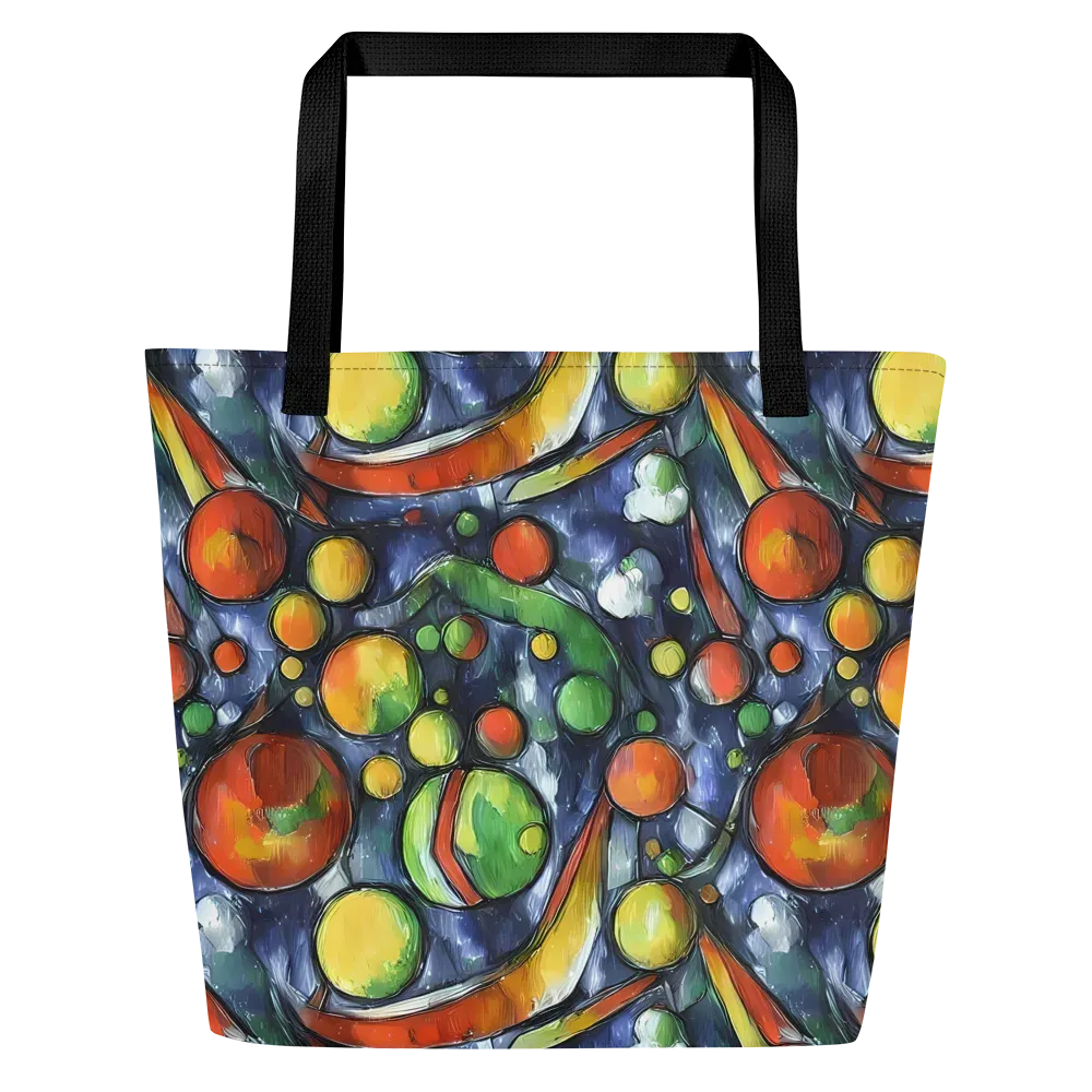 Jewel Tide on Large Tote Bag W/ Pocket — Front