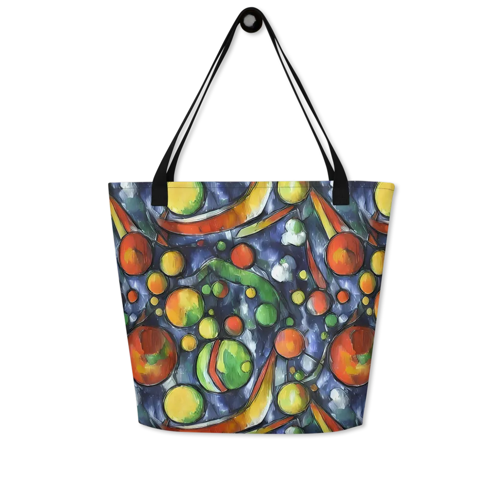 Jewel Tide on Large Tote Bag W/ Pocket — Front