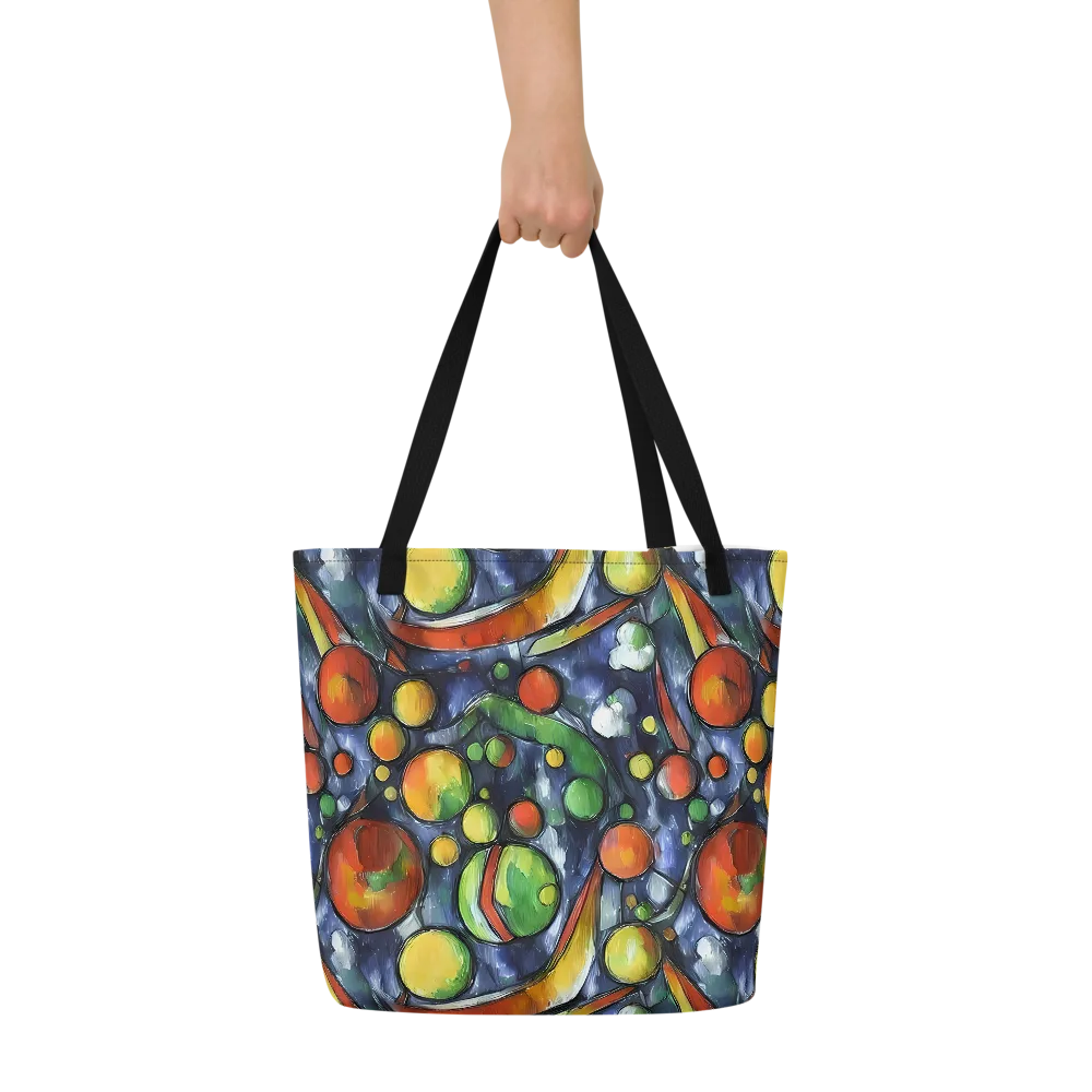 Jewel Tide on Large Tote Bag W/ Pocket — Front