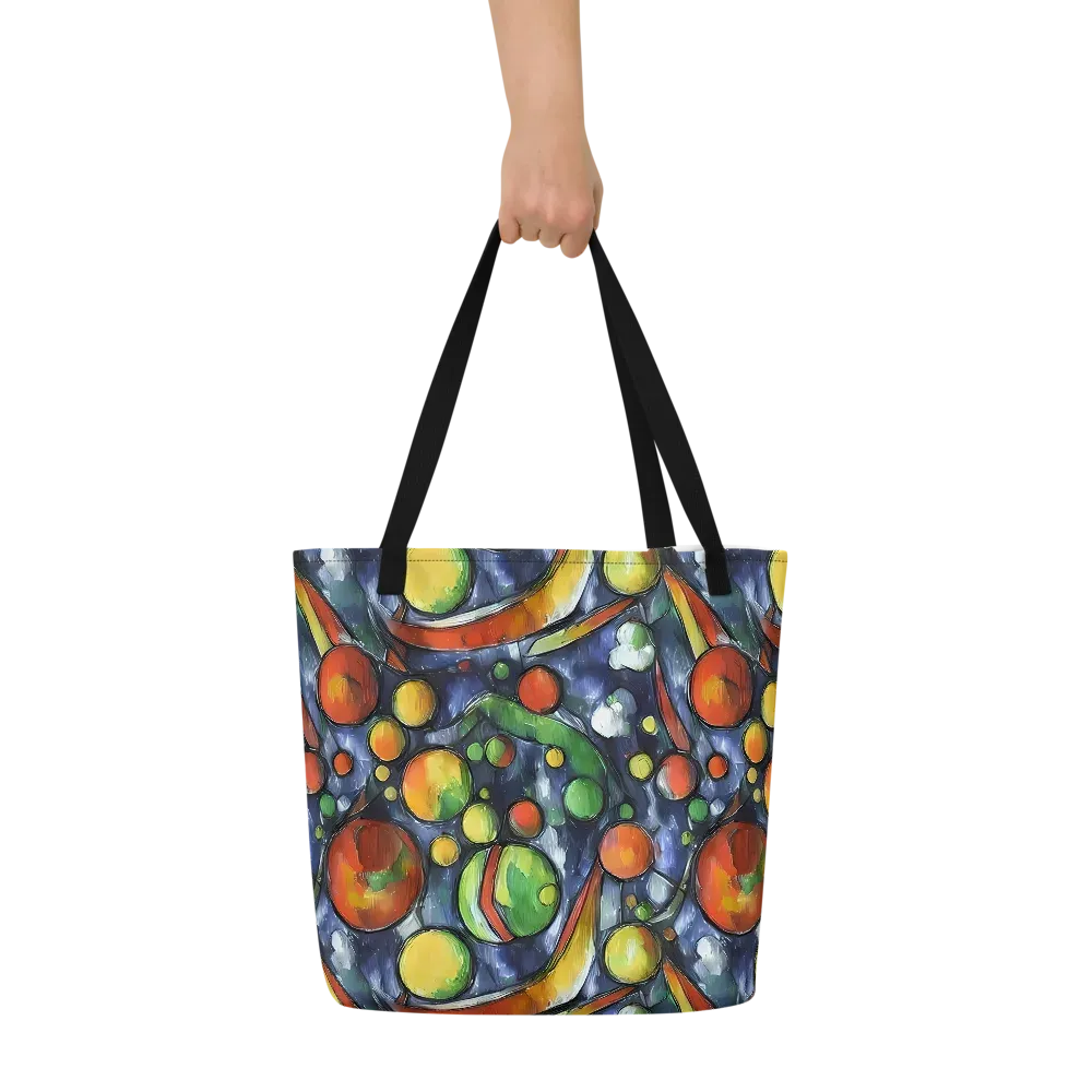 Jewel Tide on Large Tote Bag W/ Pocket — Front