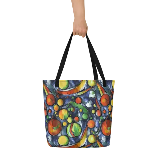 Jewel Tide on a Large Tote Bag W/ Pocket