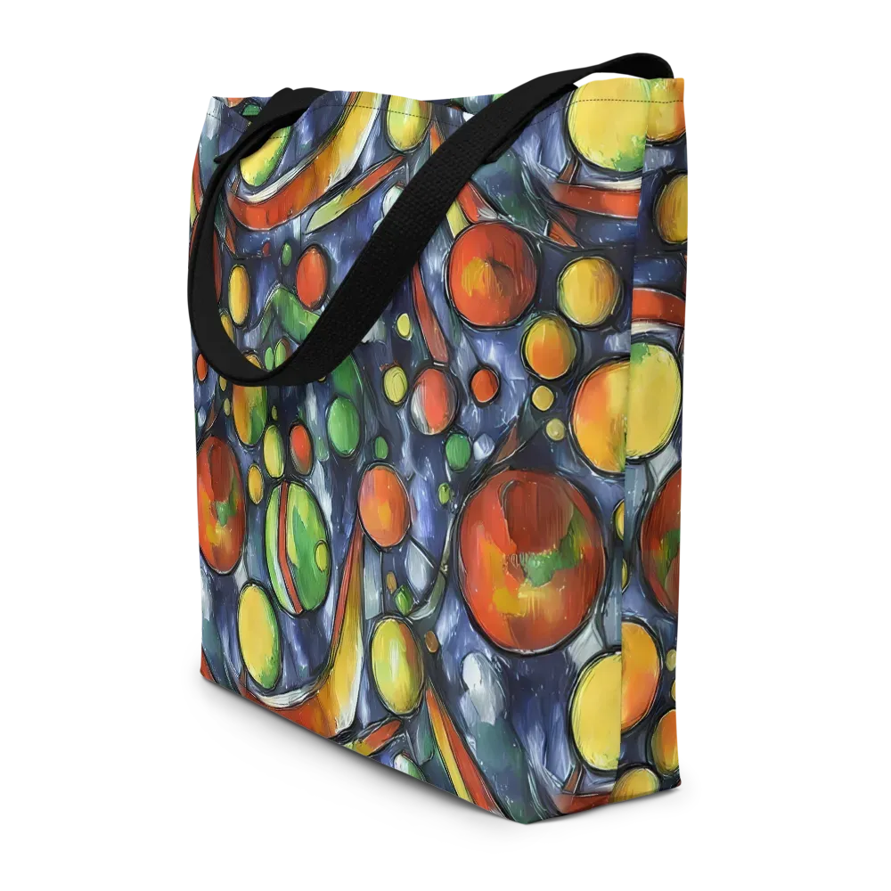 Jewel Tide on Large Tote Bag W/ Pocket — Front